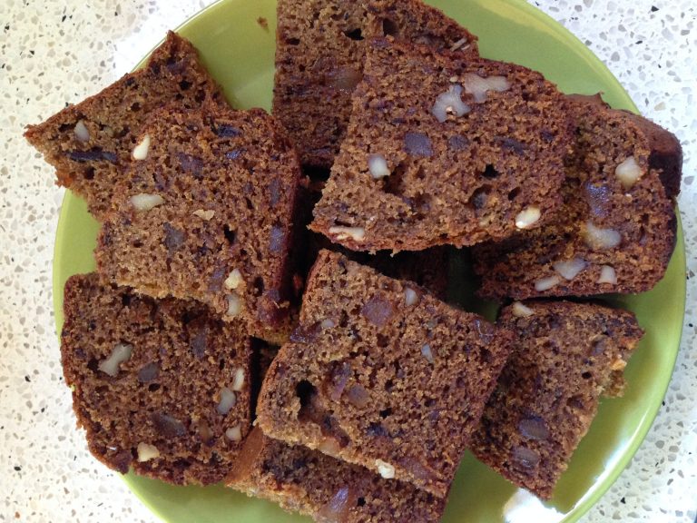 Easy Date, Ginger and Walnut Cake Recipe Cauldrons and Cupcakes