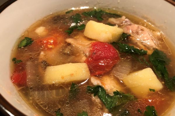 Nan’s Quick Thai Chicken and Potato Soup